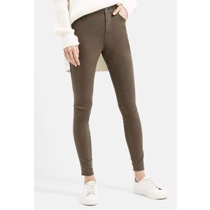 Topshop | Olive Green Skinny Pants